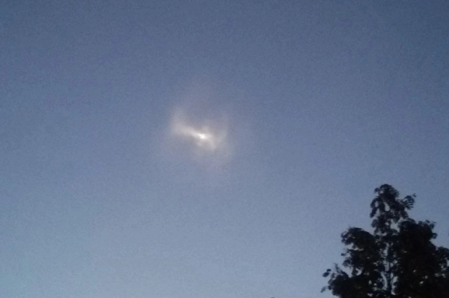 Вот так выглядело НЛО над Ангарском.