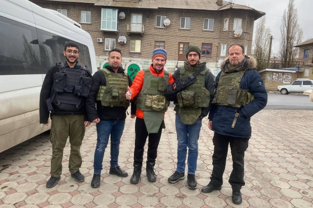 Часть иностранных журналистов побывавших на Донбассе