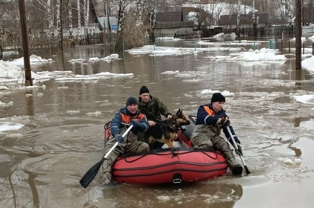 Паводок в Аша.