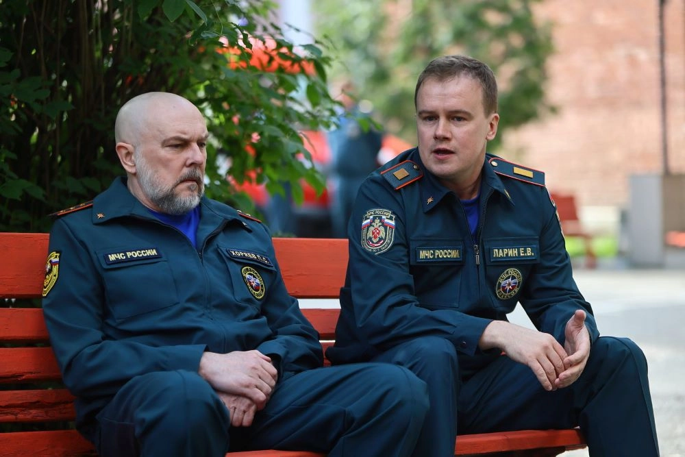 Съемки сериала «Жены спасателей».