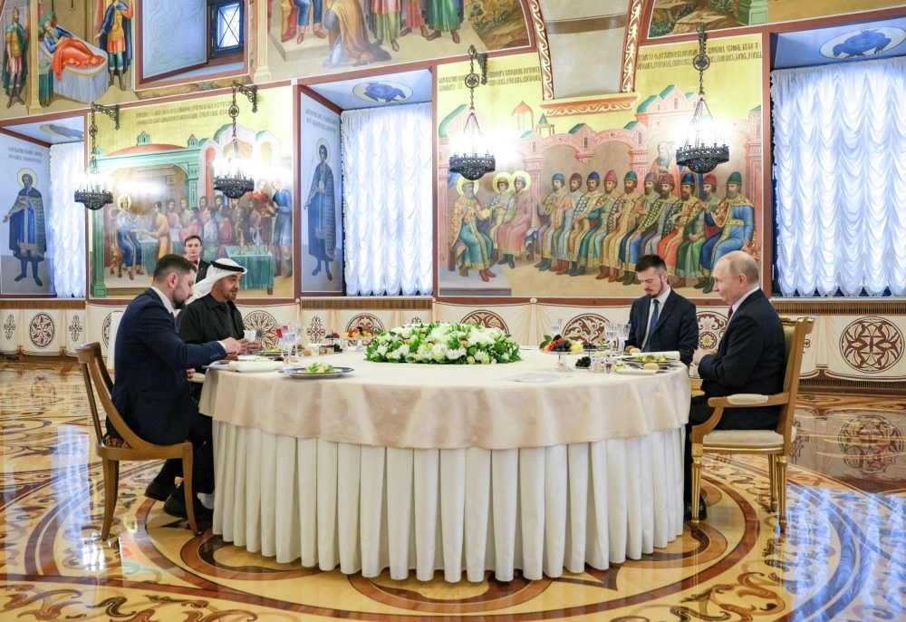 Президент РФ Владимир Путин и президент ОАЭ Мухаммед бен Заид Аль Нахайян.