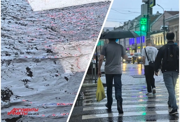 Пешеходные переходы оказались в воде.