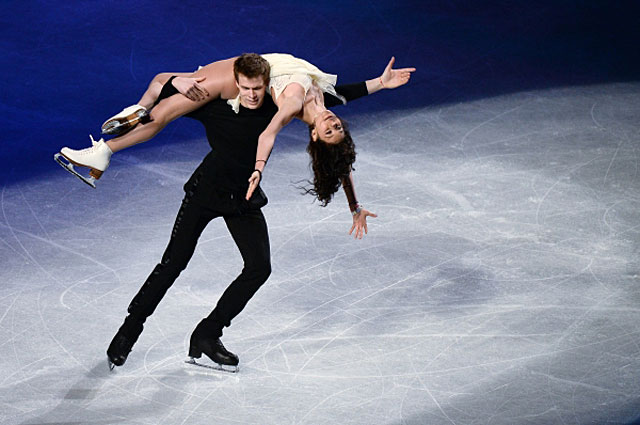 Елена Ильиных и Никита Кацалапов на Чемпионате мира по фигурному катанию 2014 года в Сайтаме
