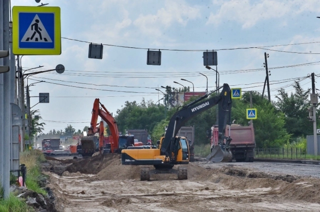  В городе продолжается реконструкция важной транспортной артерии - бульвара Архитекторов. 