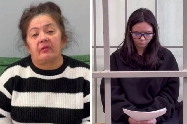 Рамия Батырова (слева) и участница лжепохищения сына бизнесмена Аделина Батырова (справа)