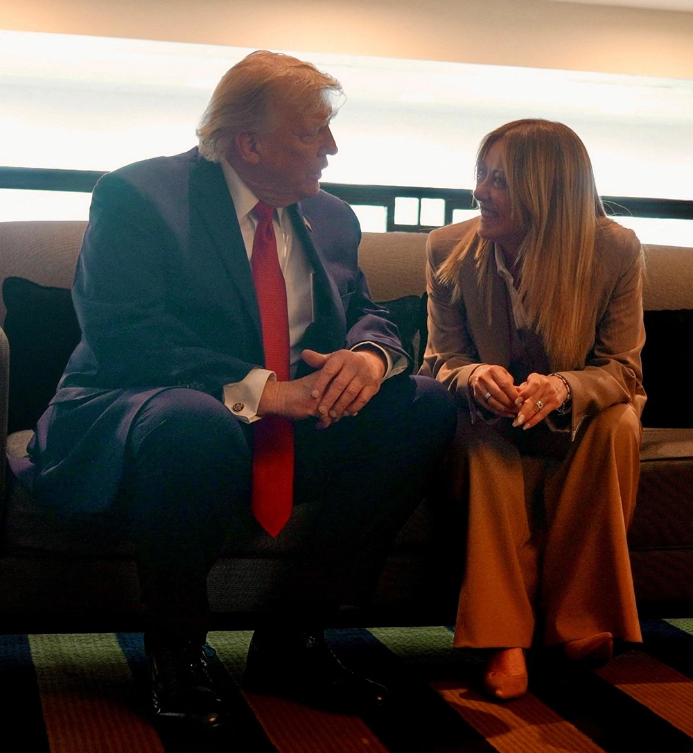 Дональд Трамп и Джорджа Мелони.