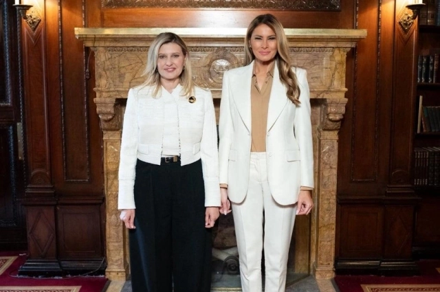 Мелания Трамп и Елена Зеленская.