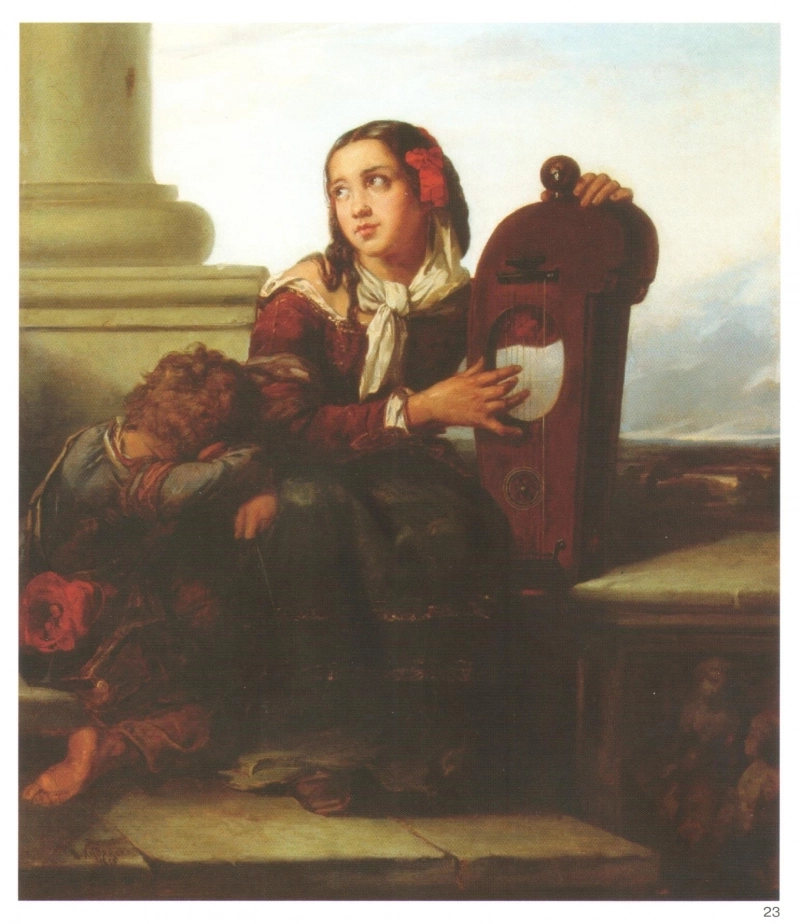 В. Г.Худяков. Странствующие музыканты. 1858.