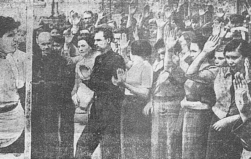 Митинг коллектива управления Нижнеамурского речного пароходства.