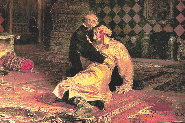 Картина И. Репина «Иван Грозный и сын его Иван 16 ноября 1581 года».