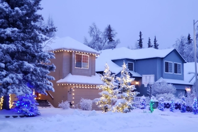 Спальный район в Анкоридже.