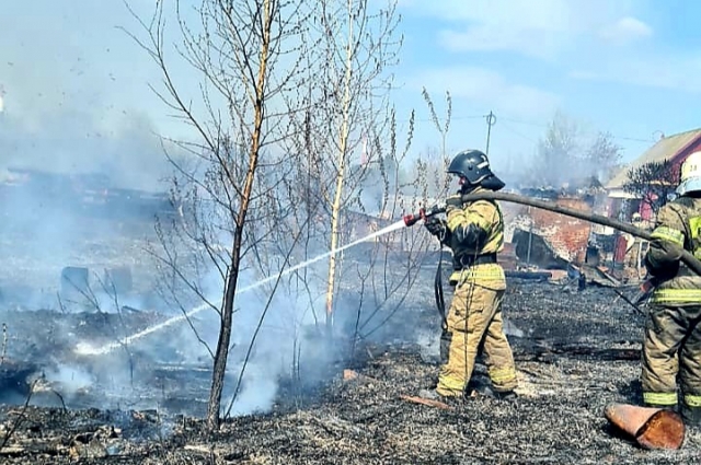 За одни сутки в Омской области было ликвидировано более 200 возгораний.