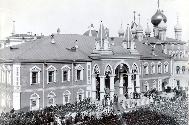 Чудов монастырь во время коронации Николая II. 1896 год