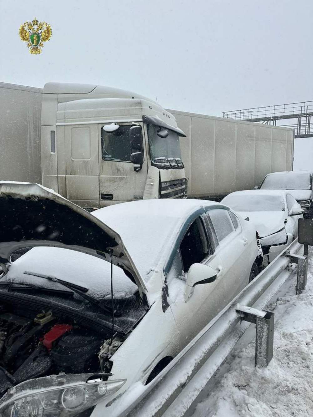 Ольга», хватит! В массовой аварии на М-4 в пурге столкнулись 29 авто |  Аргументы и Факты