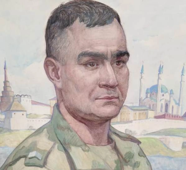 Боец с позывным Рим. Художник Ксения Козлова.