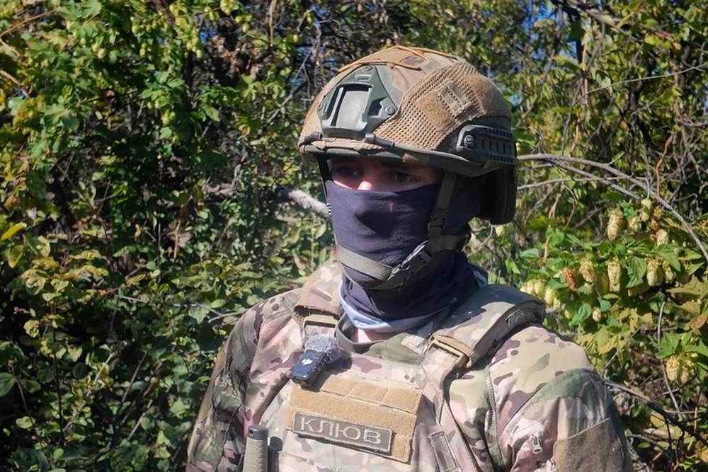 Начальник расчета БПЛА с позывным «Клюв».