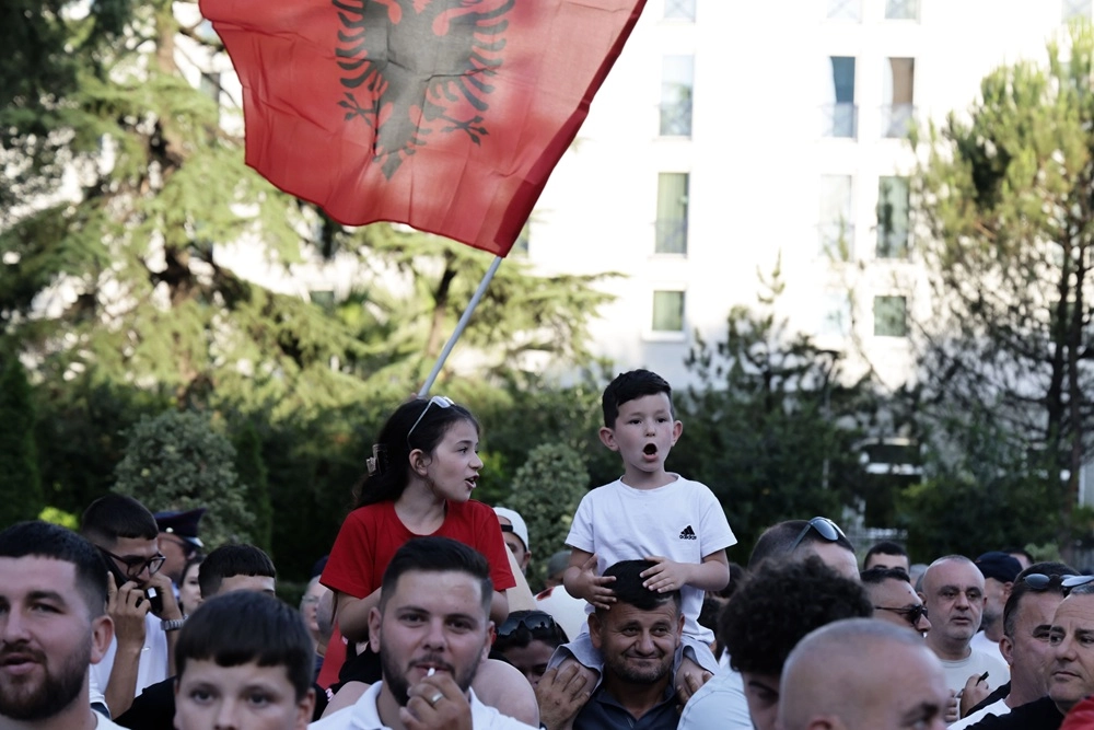 Протесты в Албании.