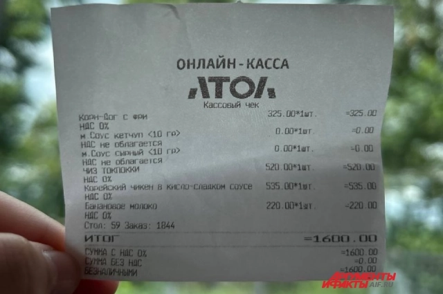 Стоимость блюд на главной фотографии составляет 1600 рублей.