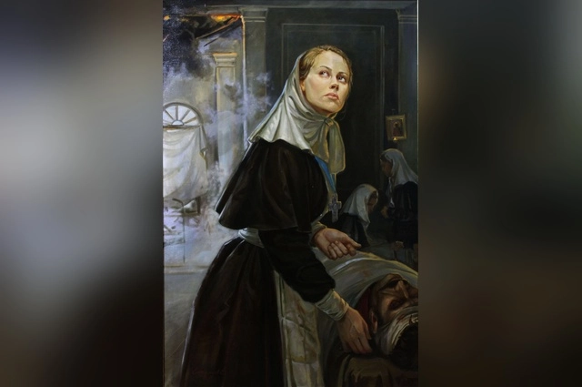 Сестра милосердия, она тоже может погибнуть от вражеских бомб.