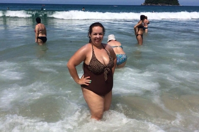 Ольга до похудения. 