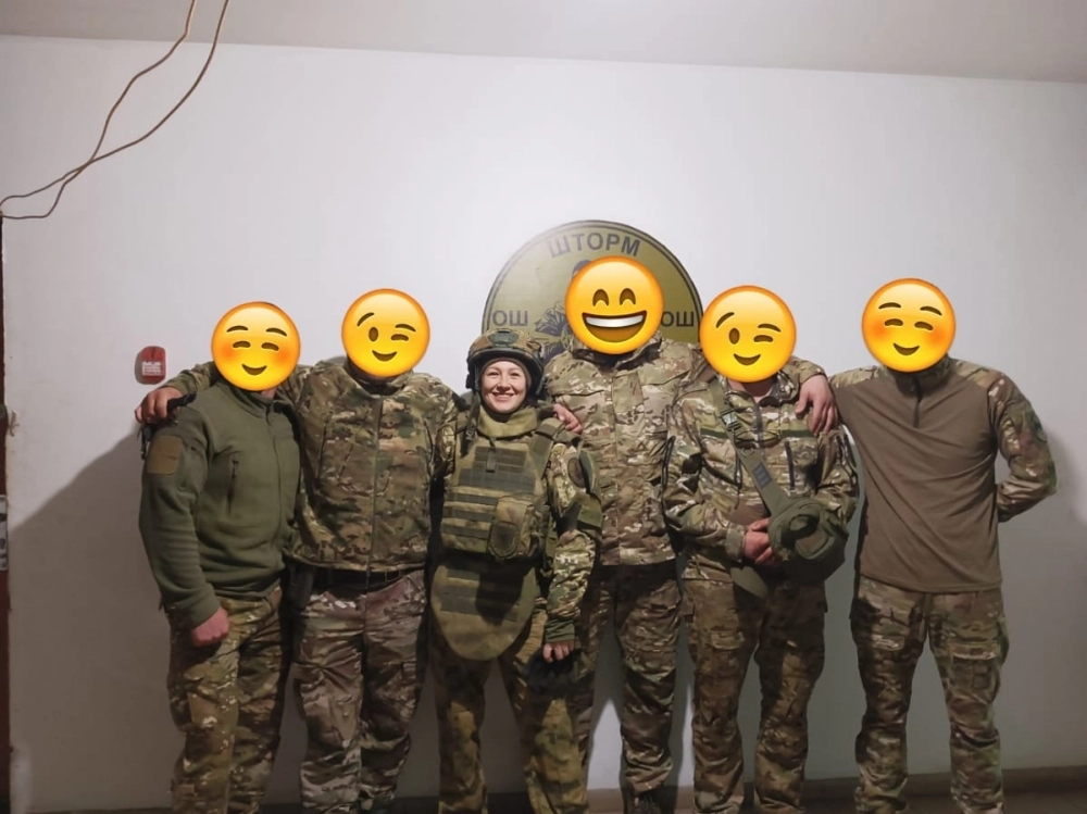 Диана Теркулова в зоне СВО.