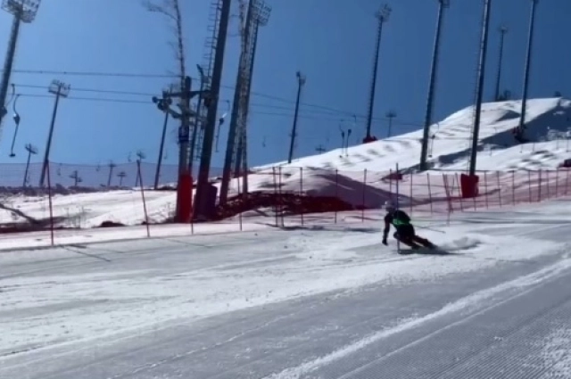 Алексей Бугаев на тренировке.