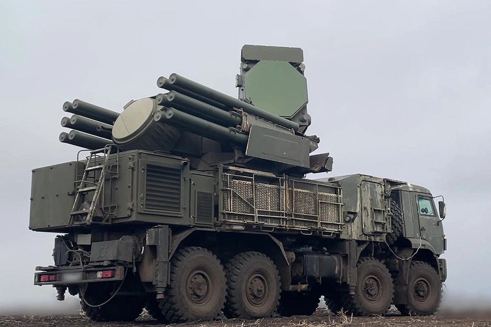Боевая работа расчета ЗРК Панцирь-С