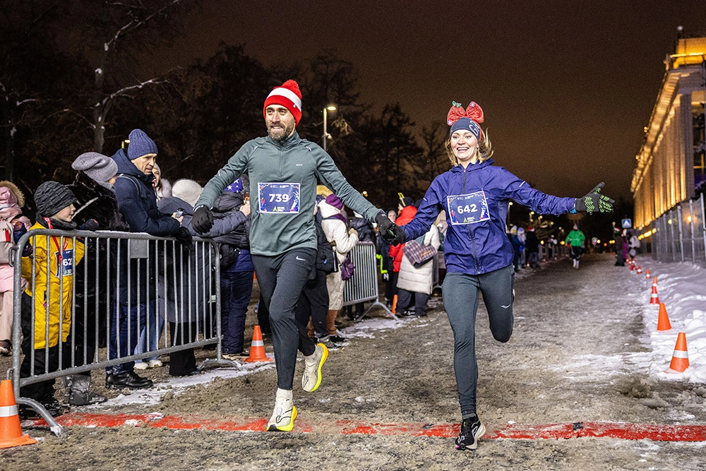 Новогодний забег в олимпийском комплексе «Лужники»