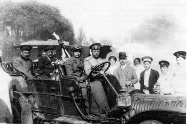 Долгорукая во время Императорского пробега 1910 года.