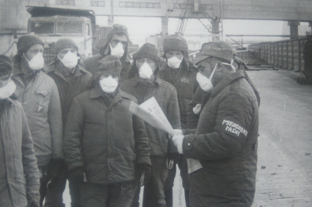 Ликвидаторы аварии на ЧАЭС, 1987 год.