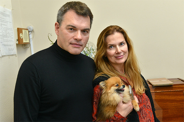 Евгений Дятлов с женой, Юлией Джербиновой