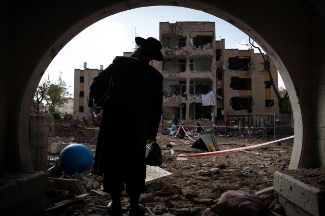 Последствия ударов по Израилю (город Димона)