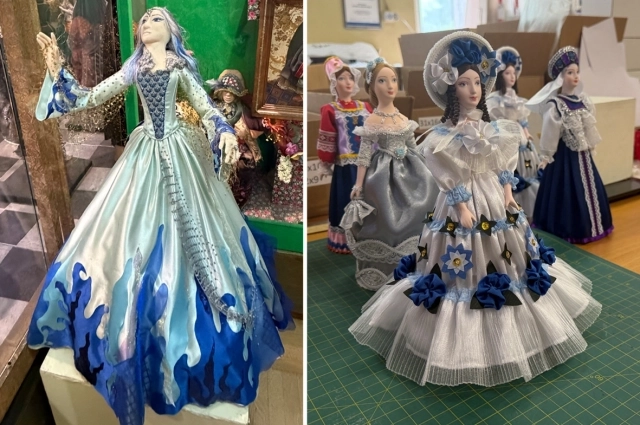 Главное – не лицо фарфоровой куклы, а костюм, в который она одета.