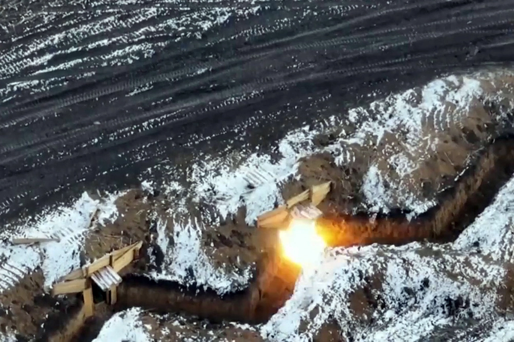 Российские FPV-дроны против танка Leopard 