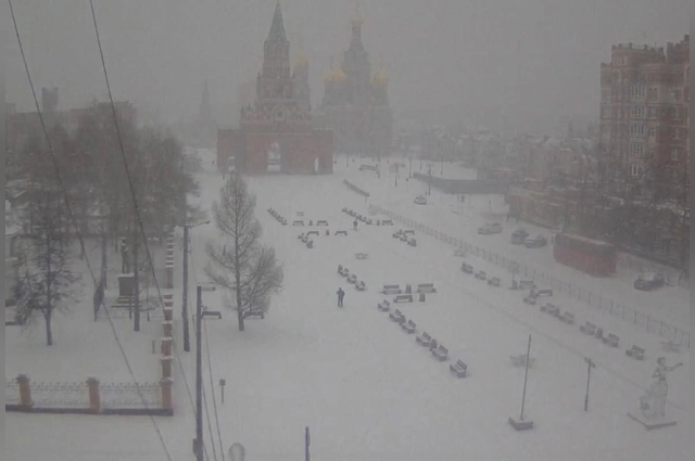 Снегом накрыло соседний Марий-Эл.