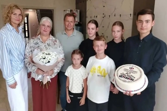 Наталья Куприна с родными.