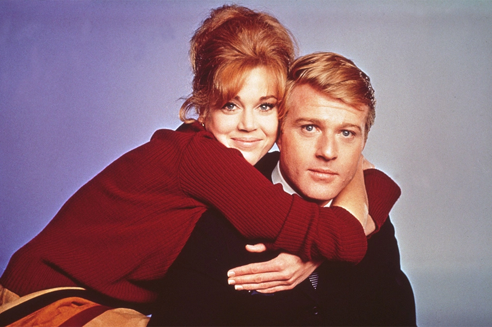 Джейн Фонда и Роберт Редфорд в фильме «Босиком по парку», 1967 г.