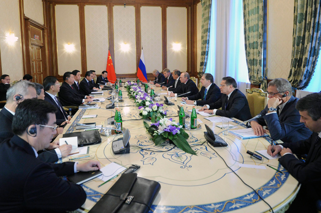 Встреча президента России Владимира Путина и и его китайского коллеги Си Цзиньпина