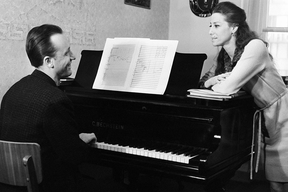 Композитор Родион Щедрин и его жена балерина Майя Плисецкая, 1968 г.