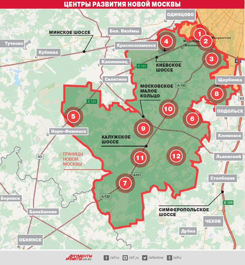 Кадастровая карта новой москвы