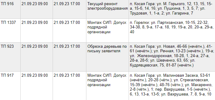 свет