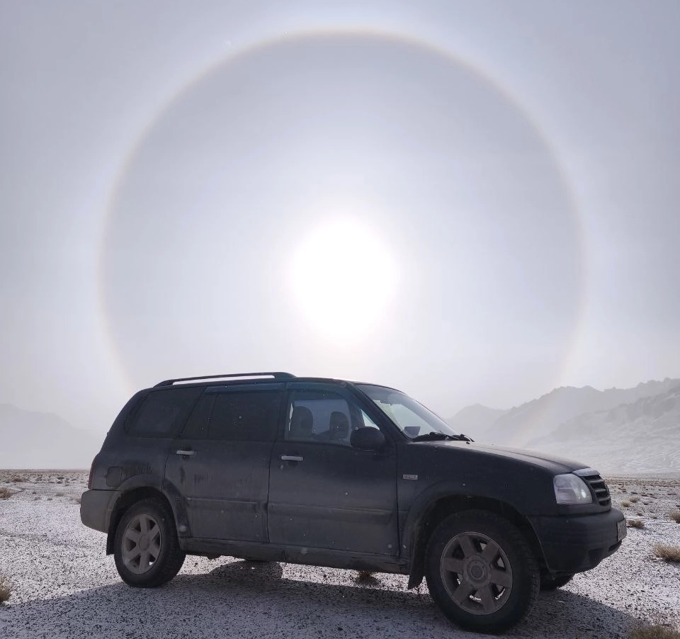 Гало на Памире невероятной красоты.