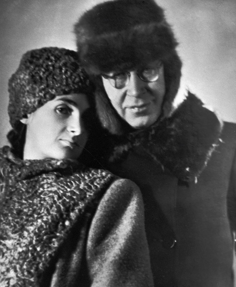 Сергей Прокофьев со второй женой Мирой Мендельсон-Прокофьевой. 1948 г.