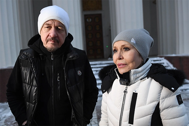 Ольга Кормухина   с мужем Алексеем Беловым.