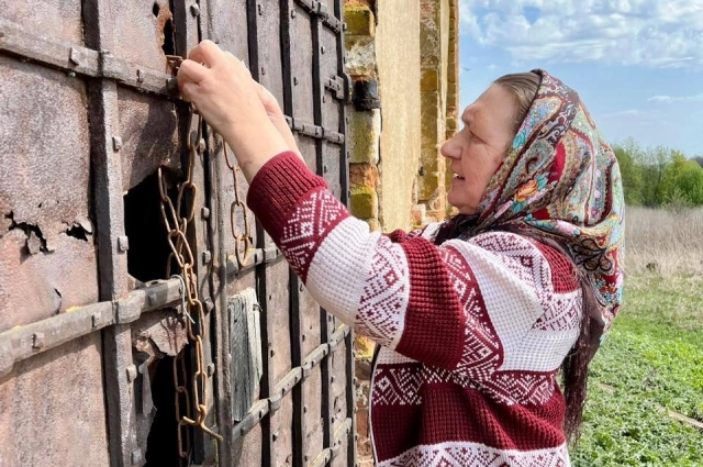 Храм восстанавливали с помощью местных жителей.