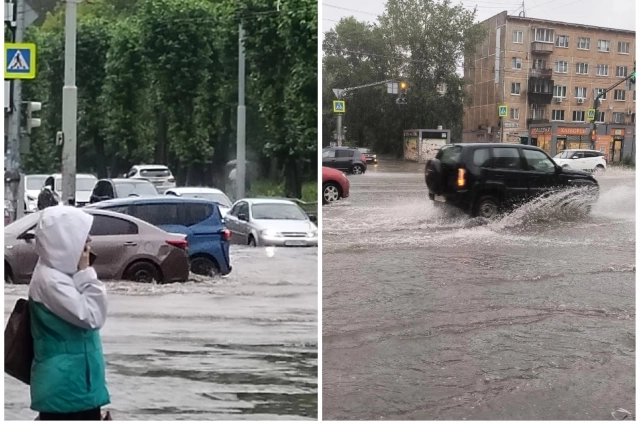 Улицы Екатеринбурга превратились в реки.