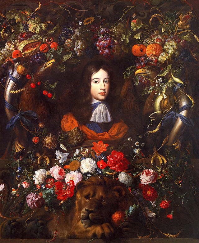 Молодой принц среди цветов на портрете кисти Яна Давидса де Хема.