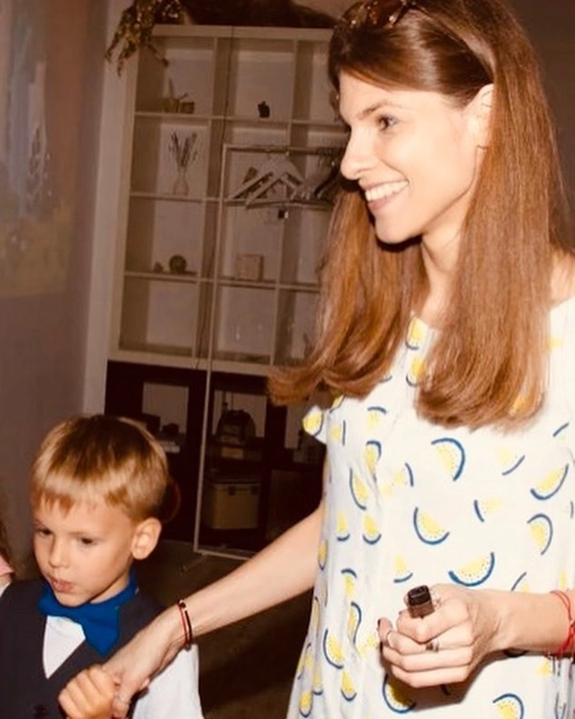 Ася Борисова с сыном Богданом