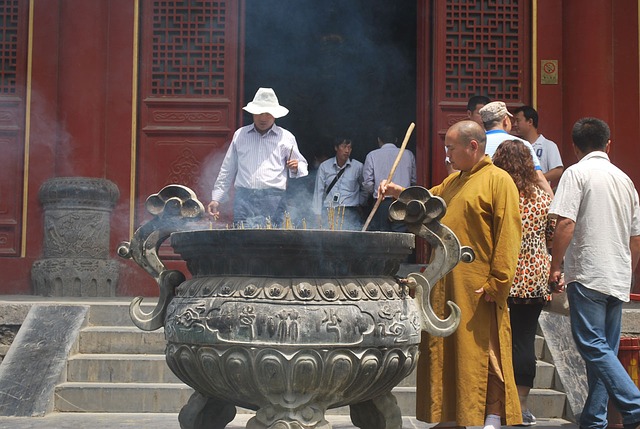 буддисты, храм