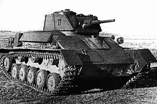 Легкий танк Т-70 образца 1941 года. На таком сражался лейтенант Лезин